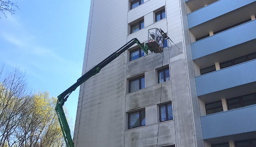 Cistenie fasady pred