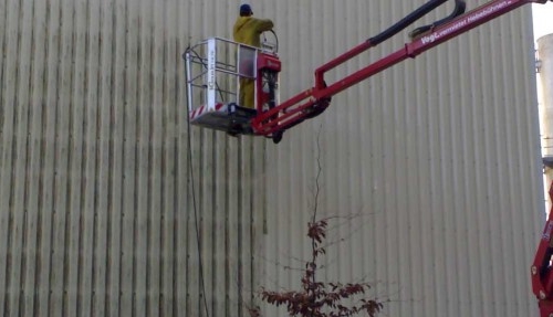 Cistenie fasady pred